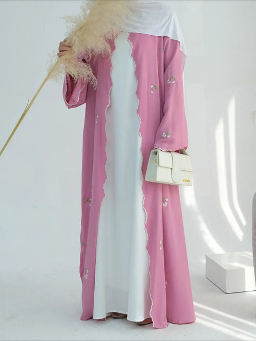Eid Muslim Abaya for Women Embroidery Cardigan Dresses Abayas Ramadan