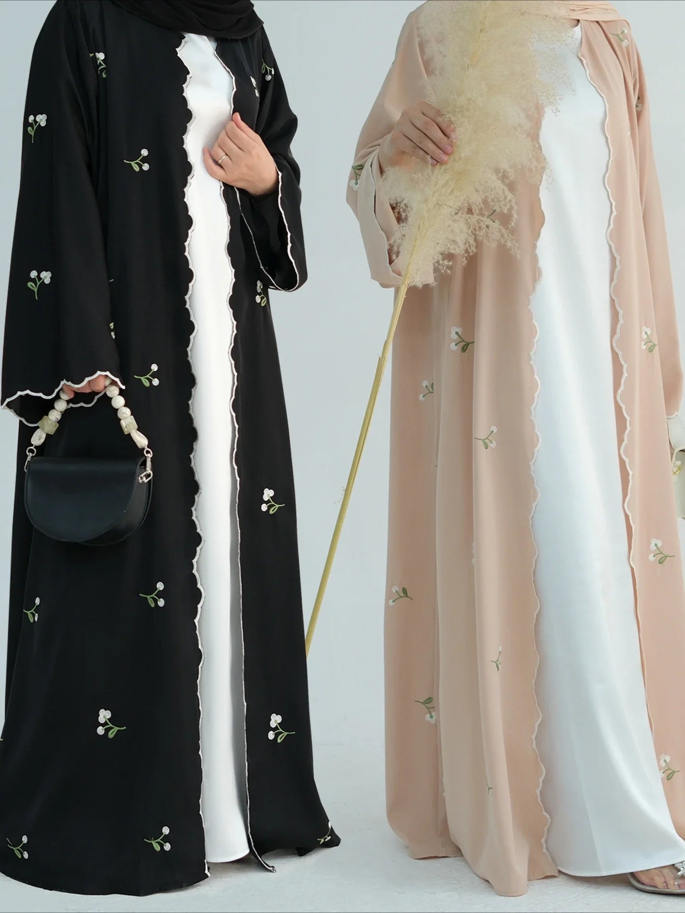 Eid Muslim Abaya for Women Embroidery Cardigan Dresses Abayas Ramadan