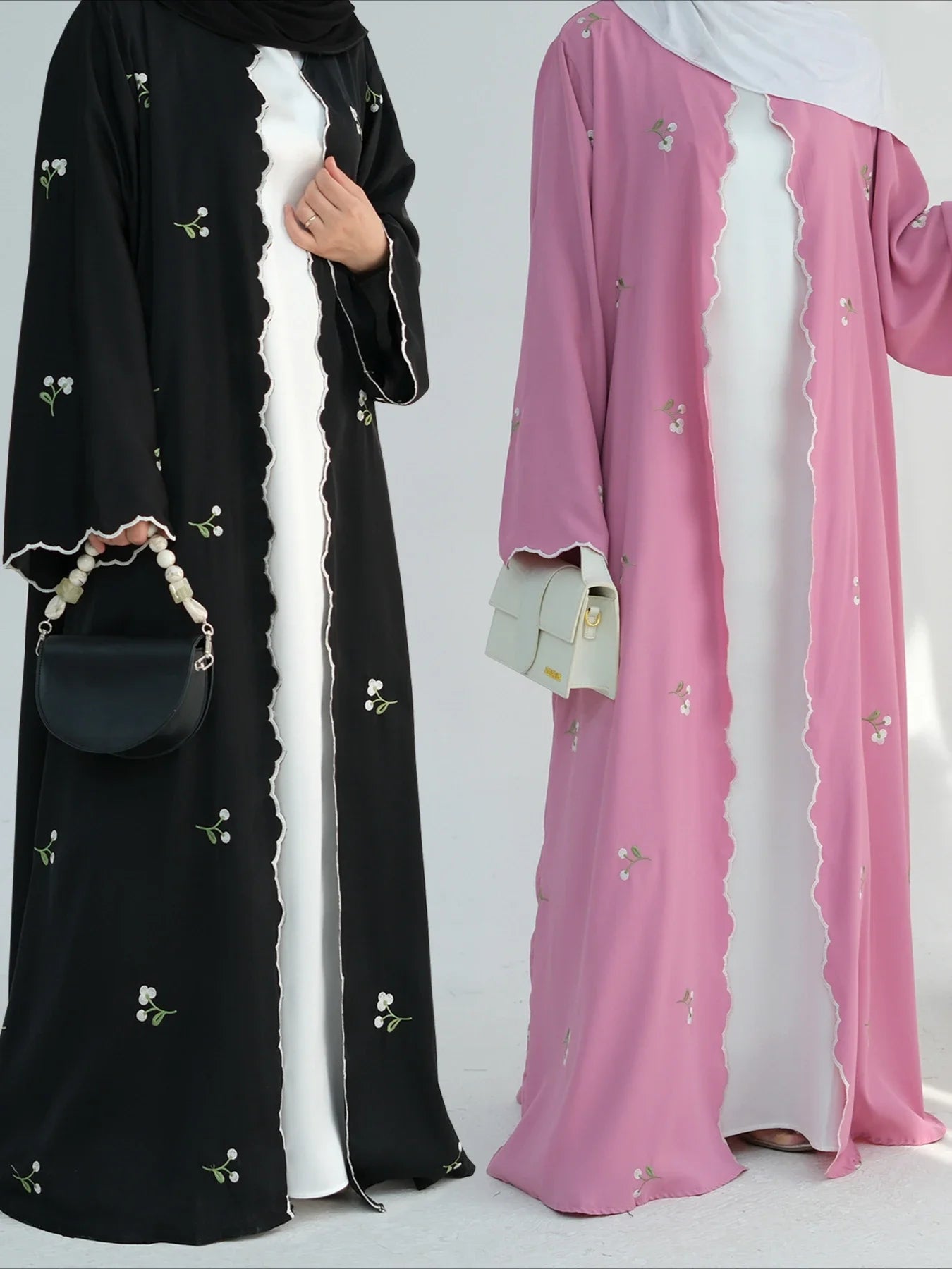 Eid Muslim Abaya for Women Embroidery Cardigan Dresses Abayas Ramadan